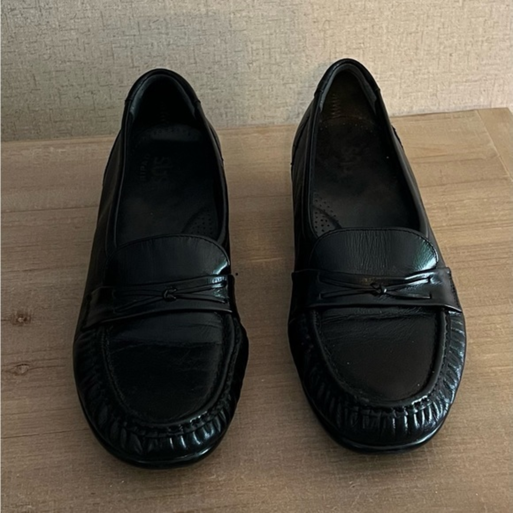 SAS Women’s Tripad Black Loafers Slip On Shoes Size 9N